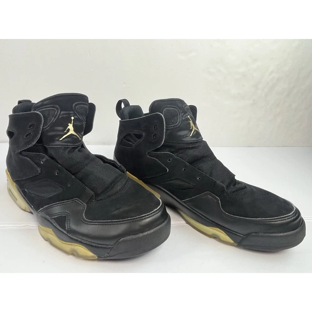 Nike Air Jordan Flight Club '91 Men's Size 10.5 Black Metallic Gold DC7329-007